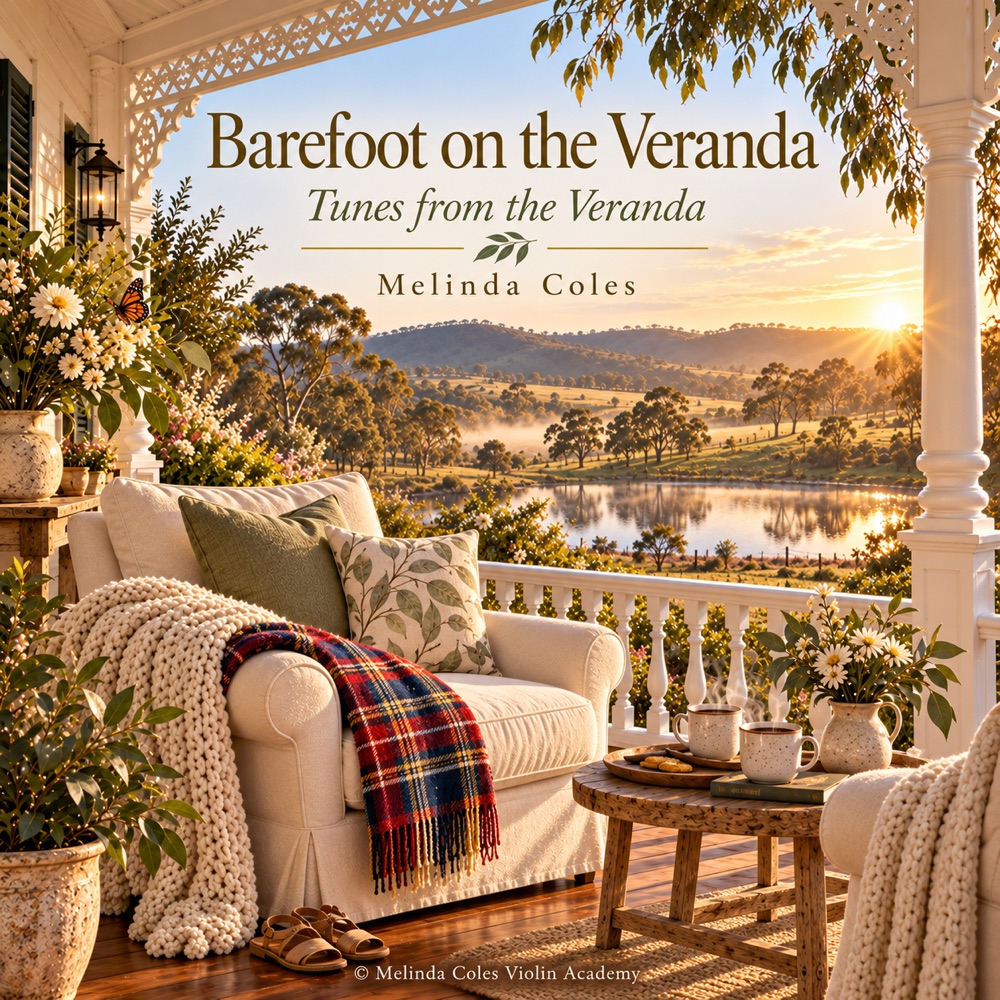 Barefoot on the Veranda - tune card by Melinda Coles