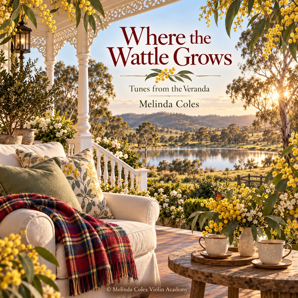 Where the Wattle Grows - tune card by Melinda Coles